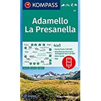 Carta escursionistica n. 71. Adamello- La Presanella 1:50.000. Ediz. italiana- tedesca e inglese: 4in1 Wanderkarte 1…